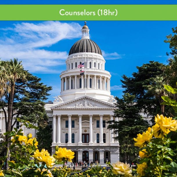 California Laws & Ethics for Counselors (18 hr Pre-Licensure Course)